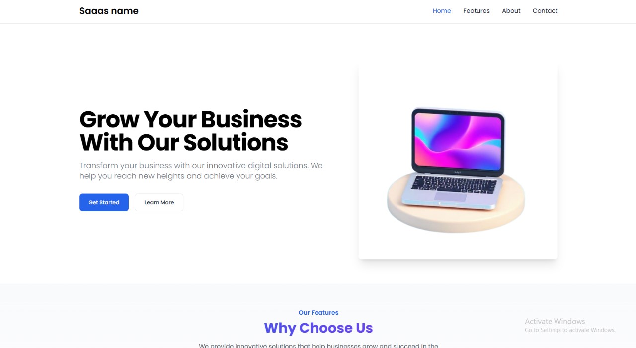 SaaS Landing Page